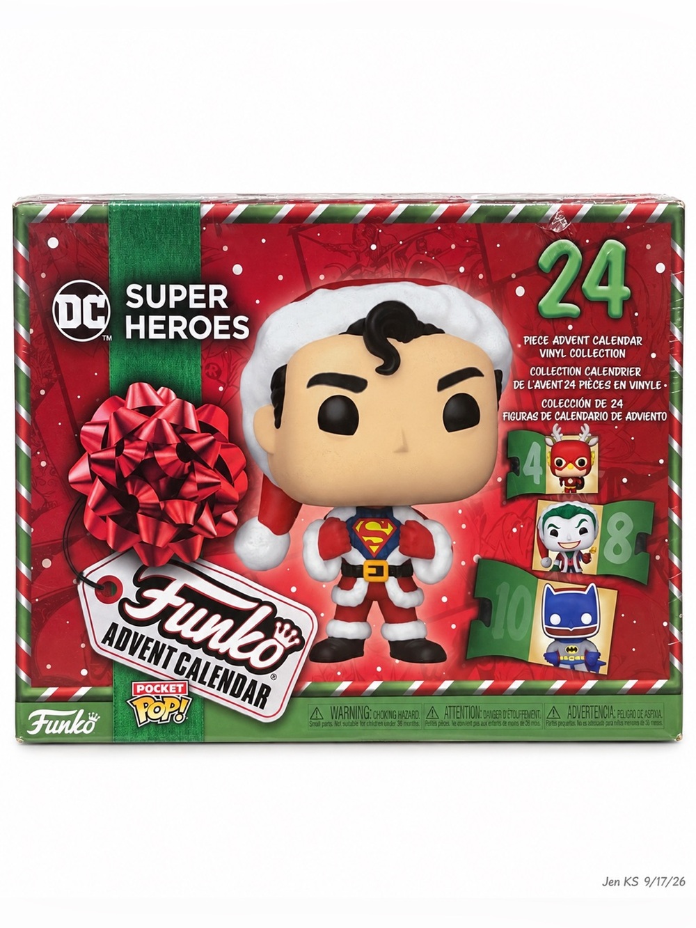 Funko DC Comics Pocket Pop Advent Calendar 24 Mini Figures Super Heroes NIB